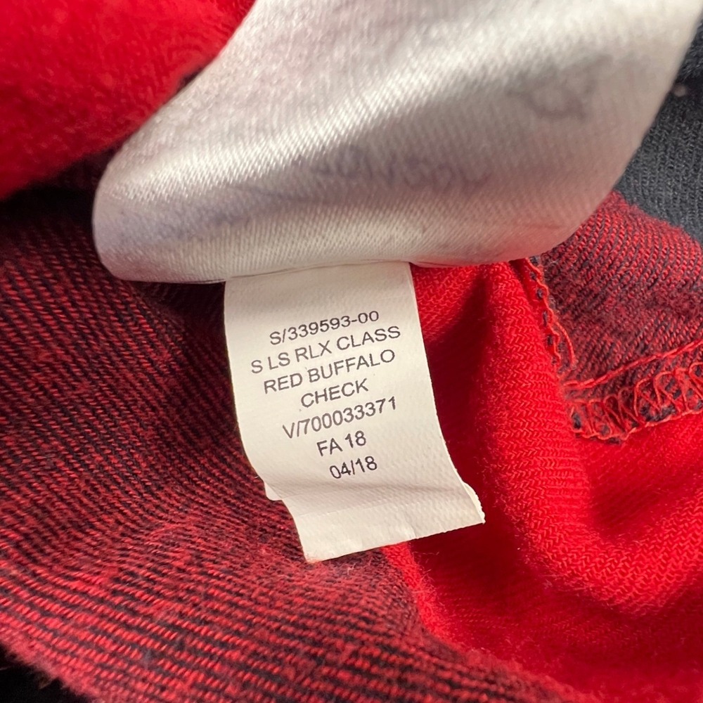 Old Navy The Classic Shirt Women's XXL Flannel Buffalo Check Red Black Button - Picture 10 of 13